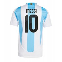 Billiga Argentina Lionel Messi #10 Hemma fotbollskläder Copa America 2024 Kortärmad